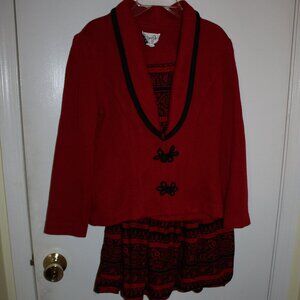 Vintage Jeffrey & Dara Petite Sweater Jacket Skirt Set